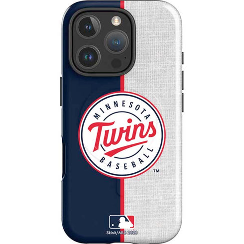 MLB Minnesota Twins Split iPhone 16 Pro Magsafe Impact Case